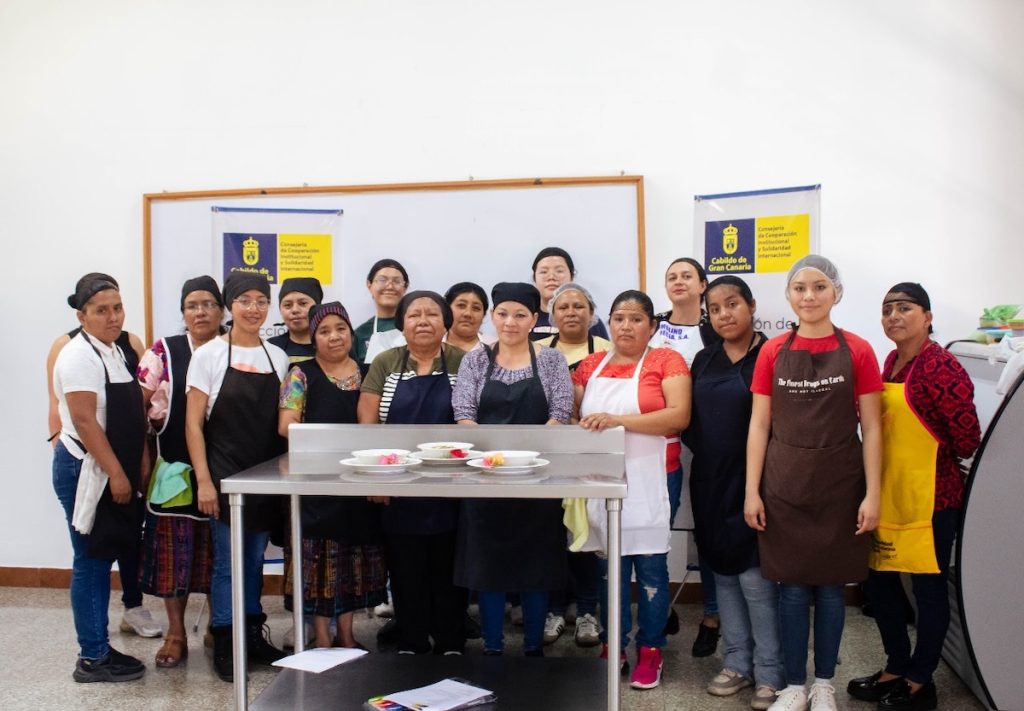 Mujeres en una cocina en Guatemala